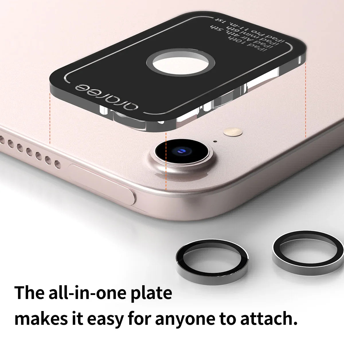 Araree Core Camera Metal Ring For iPad Air M2 11-In & 13-In - Clear - Tashqila Araree Core Camera Metal Ring For iPad Air M2 11-In & 13-In - Clear - Tashqila